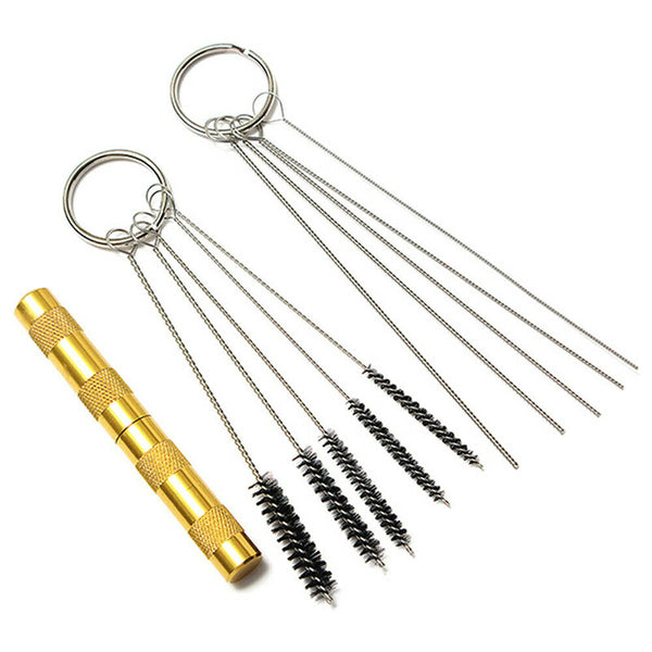 11pcs Airbrush Cleaning Needle Brush Accessories Kit for Spray Gun Cleaner