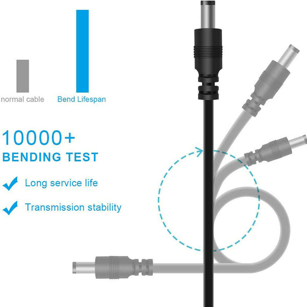 Universal Power Cable USB to DC 5.5 * 2.1mm Jack 5V Charging Cord 8 in 1 AU