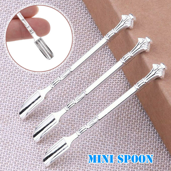 3Pcs Mini Ladle Scoop Mini Spoon Spatula Stainless Steel Cute Gift Sliver Spoon