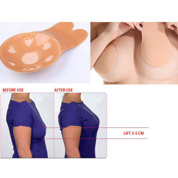 Silicone Bra Breast Lift Up Invisible Tape Boob Nipple Cover Pad Pasties Sticker