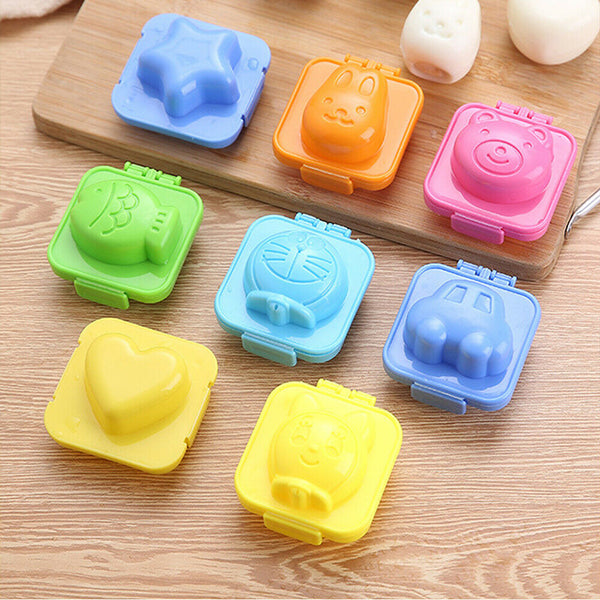 Mold Sandwich Bento Rice Mould Sushi Maker Boiled Egg Cutter Kitchen Gadget 6pcs