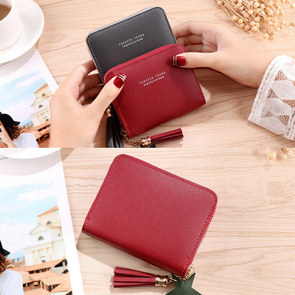 Women Wallet Short Small Coin Purse Ladies Folding Card Holder Card Leather AU