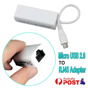 Micro USB 2.0 To RJ45 LAN Ethernet Network Adapter For Mac Wins Linux Android