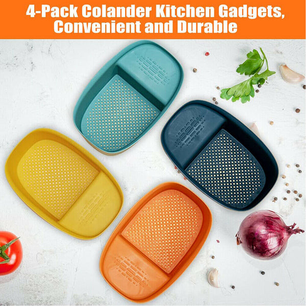 Sink Mounted Strainer Basket Multifunctional Kitchen Storage Rack Drain Shelf