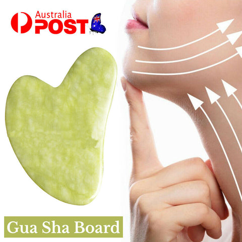 Natural Facial Gua sha Slimming Massager GuaSha Set for Face Jade Tool AU