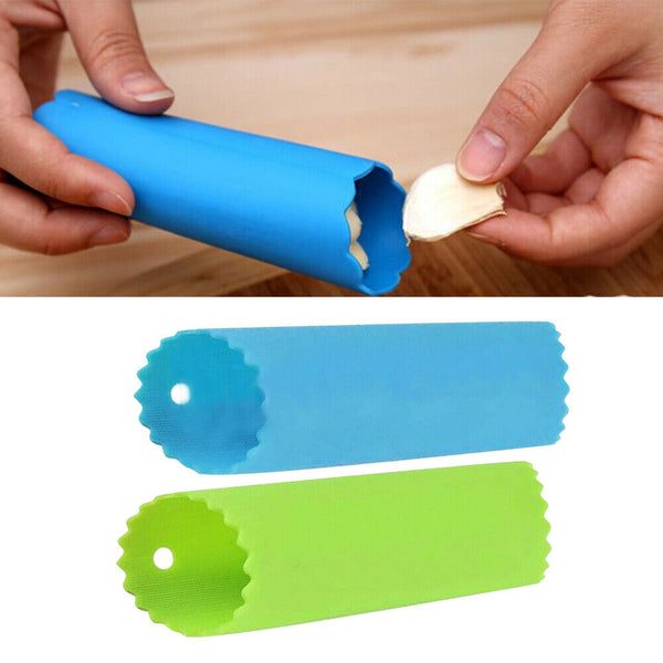 2X Silicone Garlic Peeler Soft Press Roller Skin remover Dicer Easy Tube Kitchen