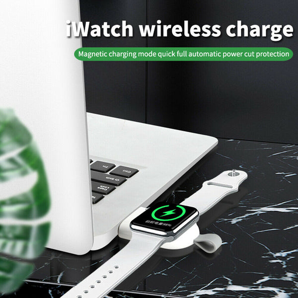 For Apple Watch Series 6/5/4/3/2/1 iWatch Portable USB Wireless Charger Keychain