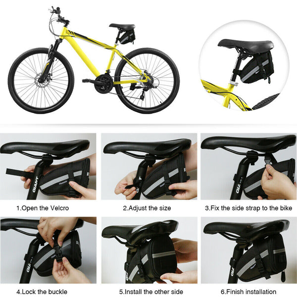 16pcs Hommie Bike Repair Kit Multi Bicycle Puncture Repair Tool Kit Saddle Bag