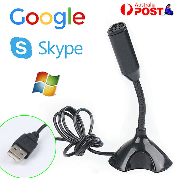 Universal Stand Mini USB Desktop Microphone Mic For PC Desktop Laptop Skype Wins