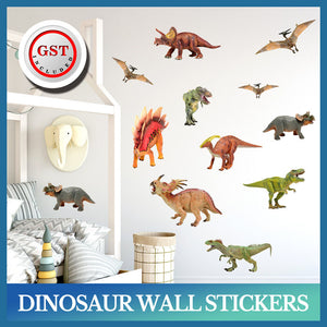 Removable Wall Decals Nursery Kids Room Baby Watercolour Dinosaur Wall Stickers