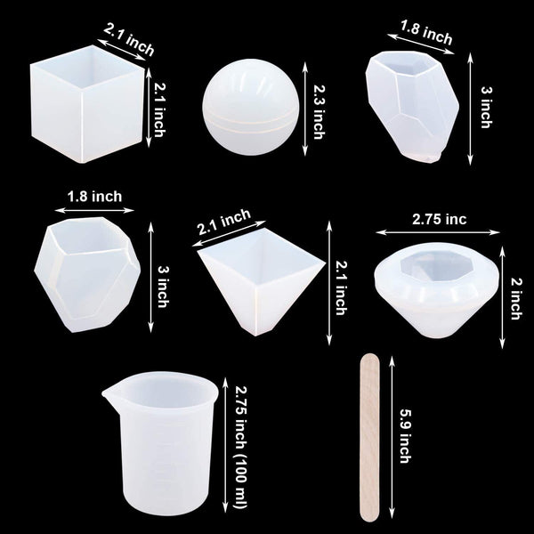 Silicone Earring Pendant Jewelry Making Mold Resin Casting Mould Craft DIY Tool