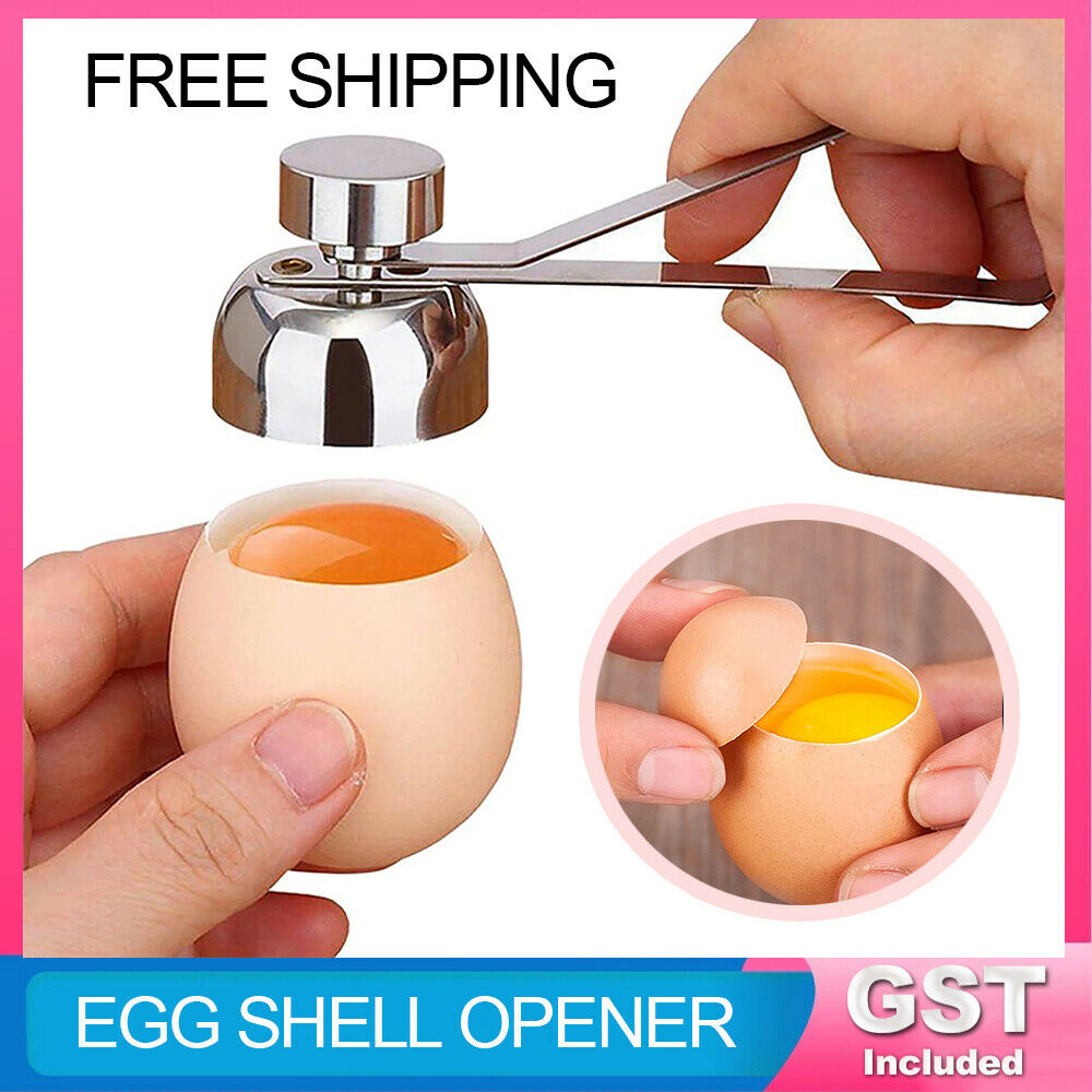 Stainless Steel Egg Shell Opener Topper Cutter Cracker Home Kitchen Tool Knocker