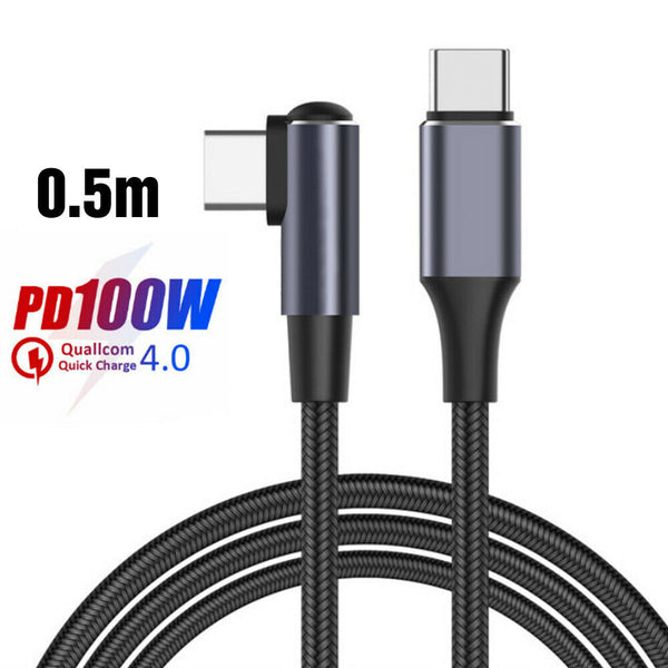 PD 100W 5A USB C To USB C Fast Charger Dual Type C Charging Data Sync USB Cable