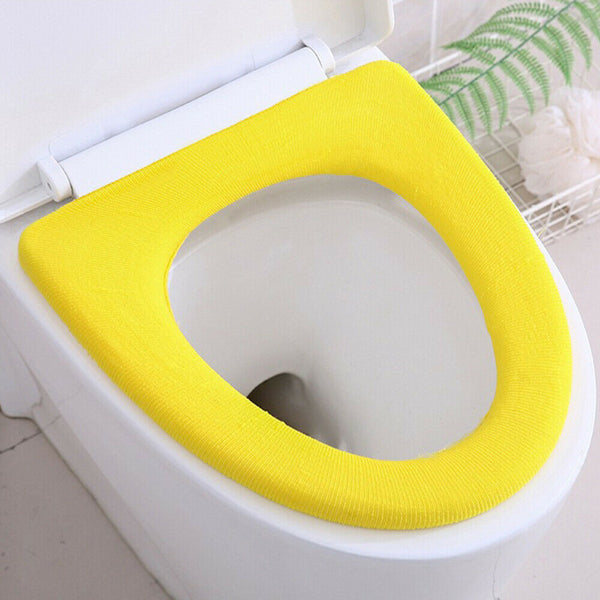 2X Bathroom Toilet Seat Closestool Washable Soft Warmer Cushion Mat Pad Cover AU