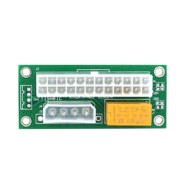 Add2psu ATX 24Pin to 4Pin/SATA Dual PSU Power Supply Sync Adapter