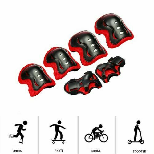 Kids Scooter Roller Ski Skate Protection Kit Skating Knee Pads Wrist Elbow Pads