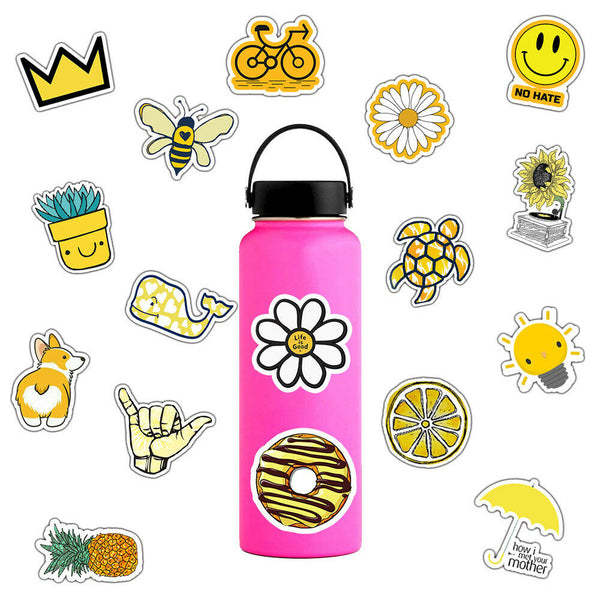 50 Pcs VSCO Stickers for Hydro Flask / Pure Vida Water Bottle Laptop Skateboard