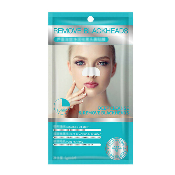 10/20/50x Blackhead Remover Nose Face Mask Strips Black Head Pore Acne Clean