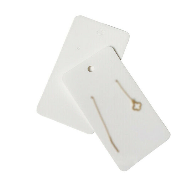 100PCS Earring Cards Cardboard Paper Jewelry Accessories Display Holder Retro