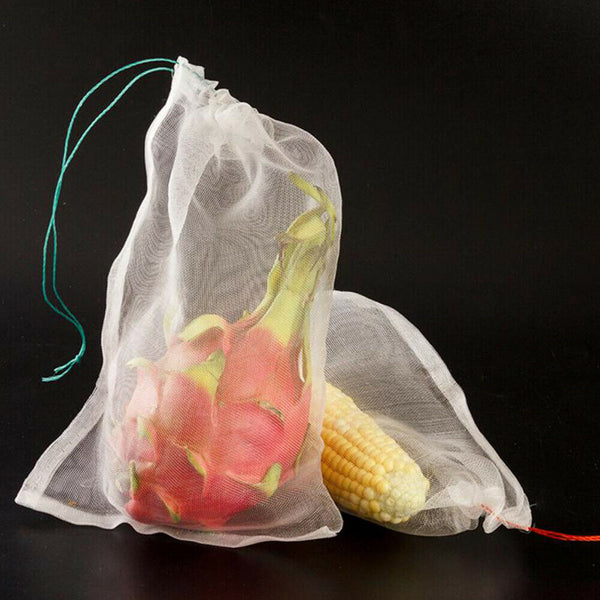 50PCS Fruit Net Bags Agriculture Garden Vegetable Protection Mesh Insect Proof