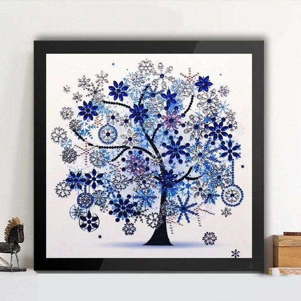 5D Diamond Painting Flower Tree Special Shaped Drill Crystal Mural Art Kit New