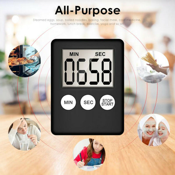 Magnetic Kitchen LCD Digital Timer Countdown Count Down 99 Minute Electronic Egg