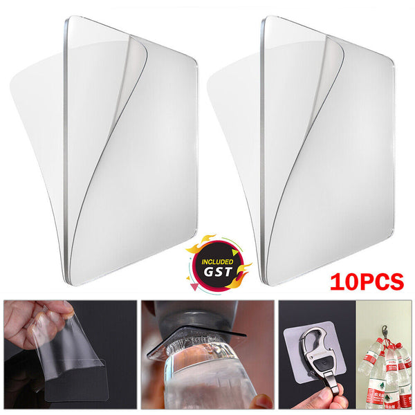 10PCS Super Sticky Gel Pads Silicone Durable Washable Anti-Slip Pads / Car Phone