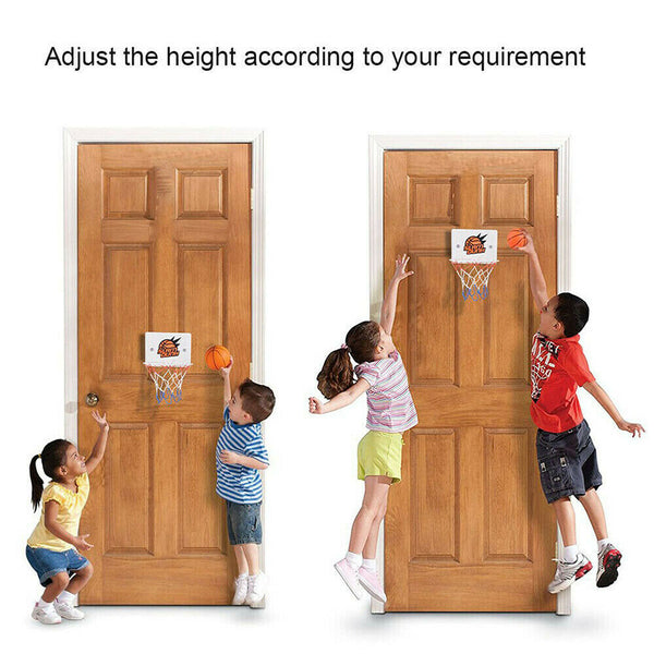 Kids Children Indoor Mini Basketball Hoop Net Toy Door Wall Mounted Pump Dunk