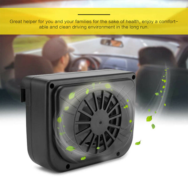 Solar Power Air Vent Vehicle Car Window Auto Fan Ventilator Exhaust Ventilation