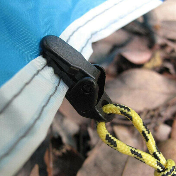 20PCS Awning Tarp Tent Clips Clamps Heavy Duty Clamp Camping Survival Tool AU