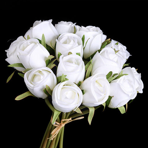 18x of imitation roses bridal bouquets wedding holiday home highend Party Decor