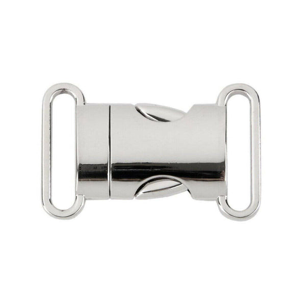 5/10 Metal Quick Side Release Buckle Slider Clip For Webbing Strap Belt DIY 20mm