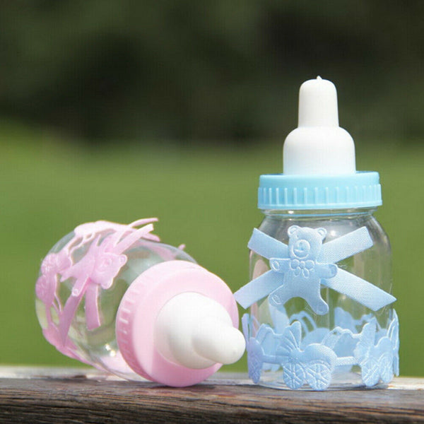 Set of 12PCS Baby Candy Box Bottle Baby Shower Gift Party Favors Christening