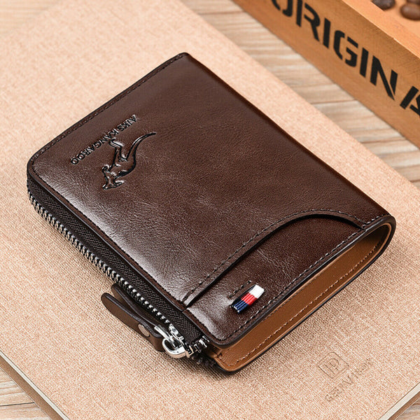 Waterproof Men' RFID Blocking PU Leather Wallet Credit Card ID Holder Purse