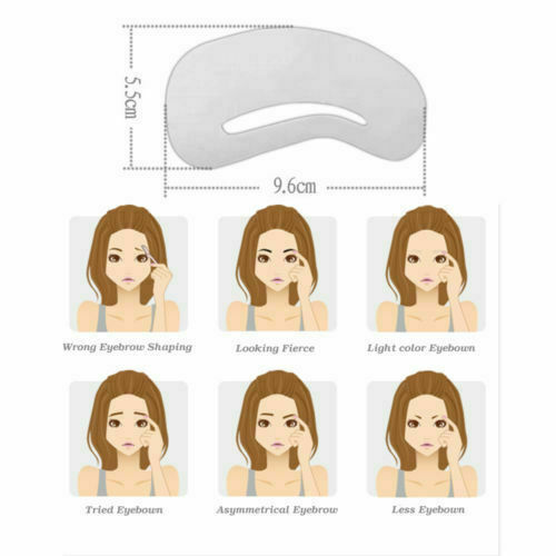 24PCS Eyebrow Stencil Template Models Brow Shaper Filler DIY Eye Makeup Tool Set