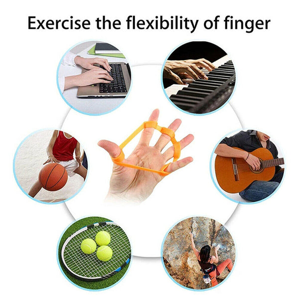 Set of 3 Finger Stretcher Hand Resistance Band for Grip Strength Exercise Finger