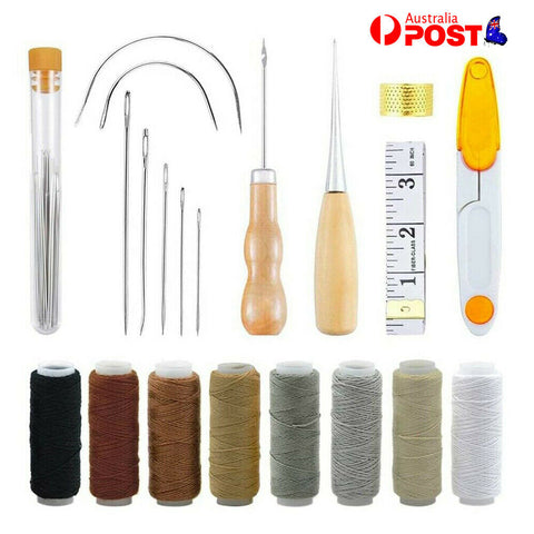 Upholstery Repair Kit 29-Pack, Leather Craft Tool Kit Leather Hand Sewing Needle