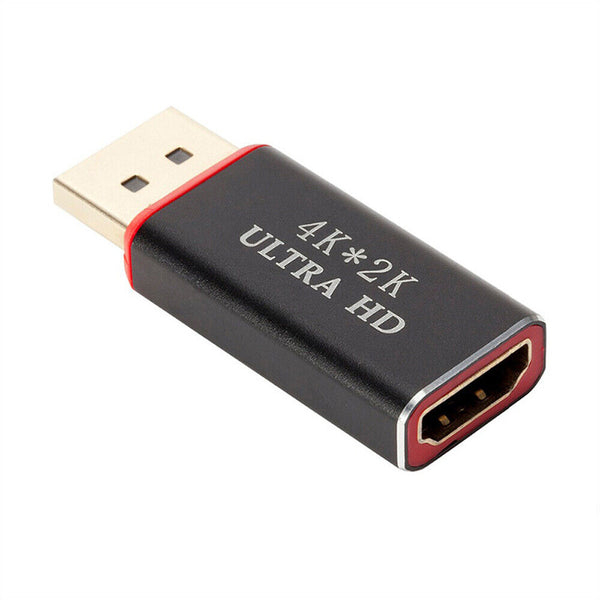 AU Aluminum alloy large dp to hdmi1.4 adapter 4K30HZ  PS8402A dp to hdmi