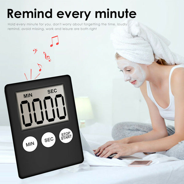 Magnetic Kitchen LCD Digital Timer Countdown Count Down 99 Minute Electronic Egg