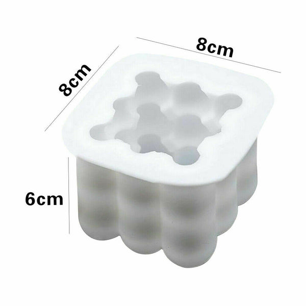 3D Candle Mould Geometric Shape DIY Perfume Soap Making Wax Cake Silicone Mold