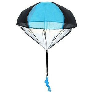 Hand Throwing Mini Soldier Parachute Funny Toy Kid Outdoor Game Play Educational