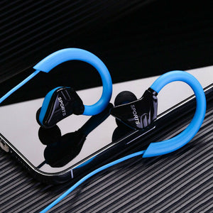 Sports Ear Hook Run Headphone Earbuds Aux 3.5mm Jack In Ear Earphones With Mic