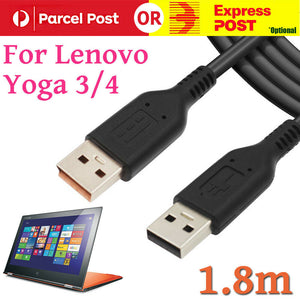 USB Cable Power Supply Adapter Charger Cord for Lenovo Yoga 3 4 Pro 900 Miix 700