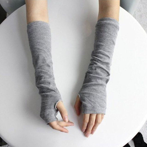 Stretchy Arm Warmers Long Fingerless Gloves Fashion Mittens Women Hot clothing