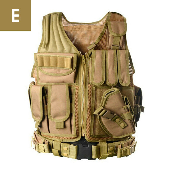 Tactical Military Vest Army Paintball Airsoft Combat Assault Adjustable Armor