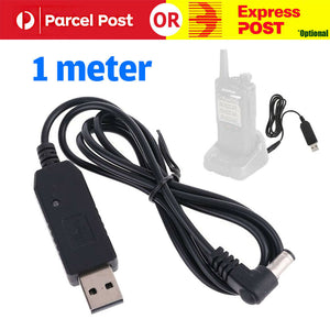 USB Charging Cables for BaoFeng UV-5R UV-82 UV-8D Radio Desktop Charger AU