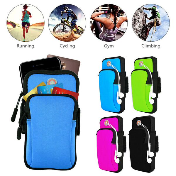 Sports Armband Gym Arm Band Pouch Holder Bag Case For iPhone XS Max Samsung S10