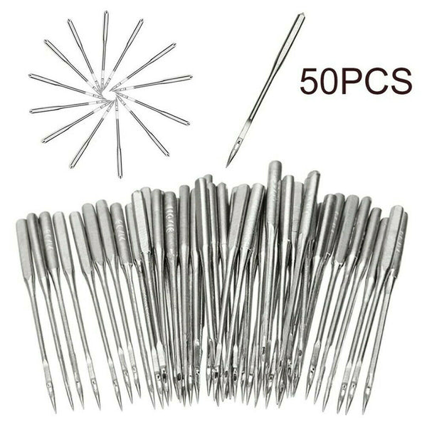 50Pcs Domestic Sewing Machine Needles Assorted Craft For Singer Brother