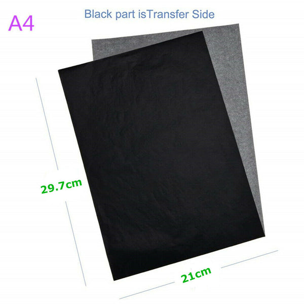 50/100 Sheets Carbon Paper Transfer Copy Graphite Tracing A4 Wood Canvas Art *