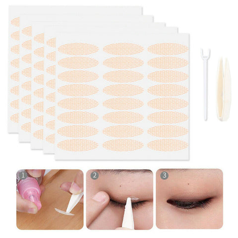 240pc Invisible Double Eyelid Stickers Lace/Narrow Tape Eye Lift Cosmetic Makeup